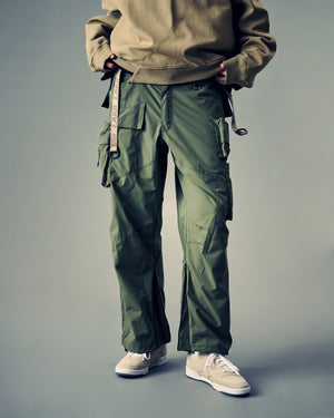 Twelve Pockets Cargo Pants - Army Green