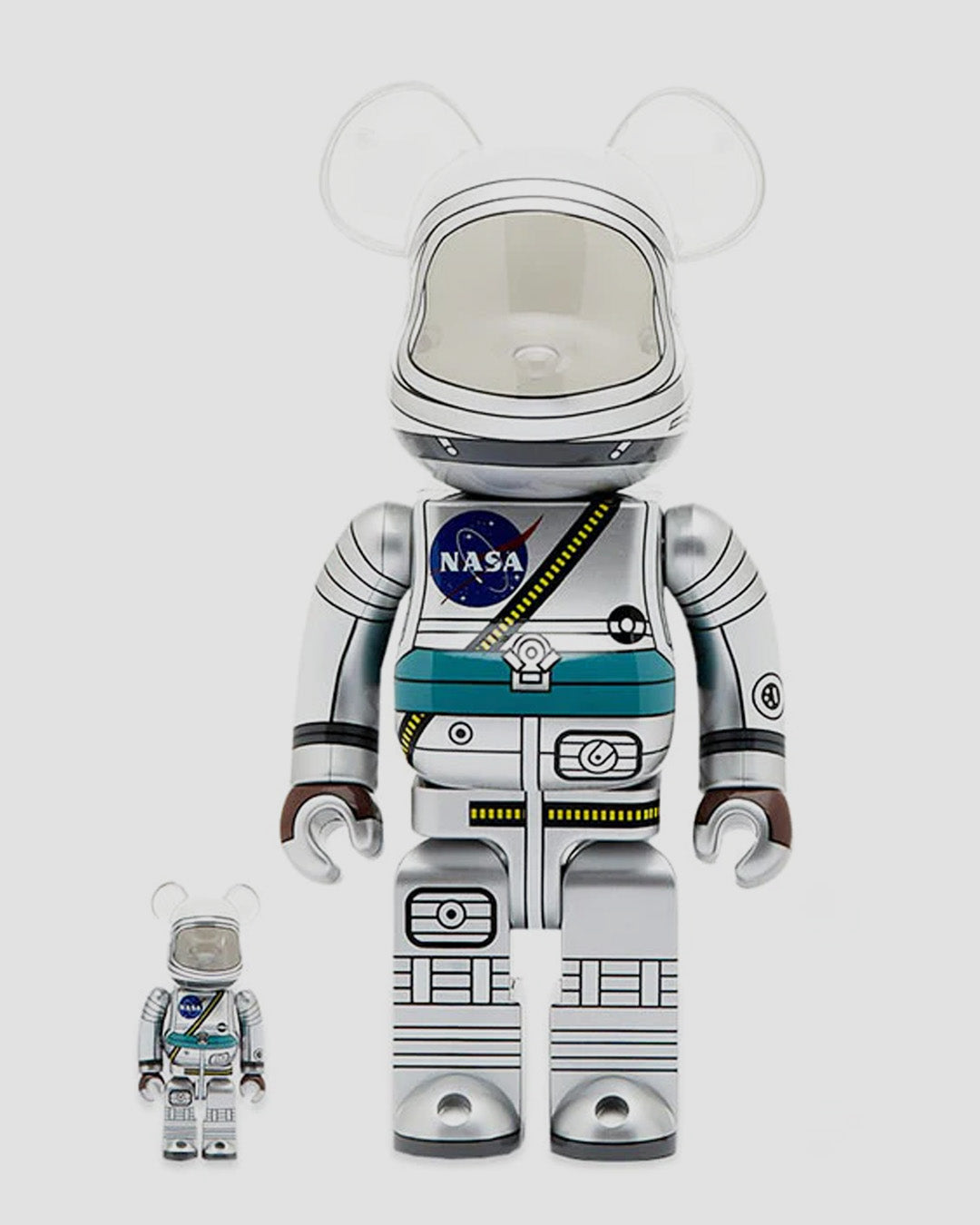 MEDICOM TOY BE@RBRICK PROJECT MERCURY ASTRONAUT - 100% + 400%