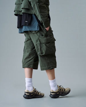 Adjustable Cargo Pants - Army Green