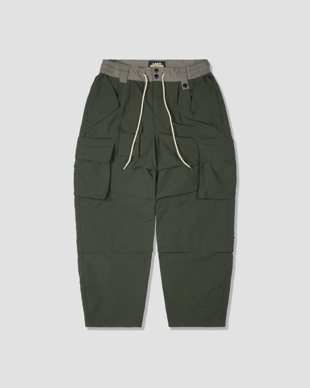 Adjustable Cargo Pants - Army Green