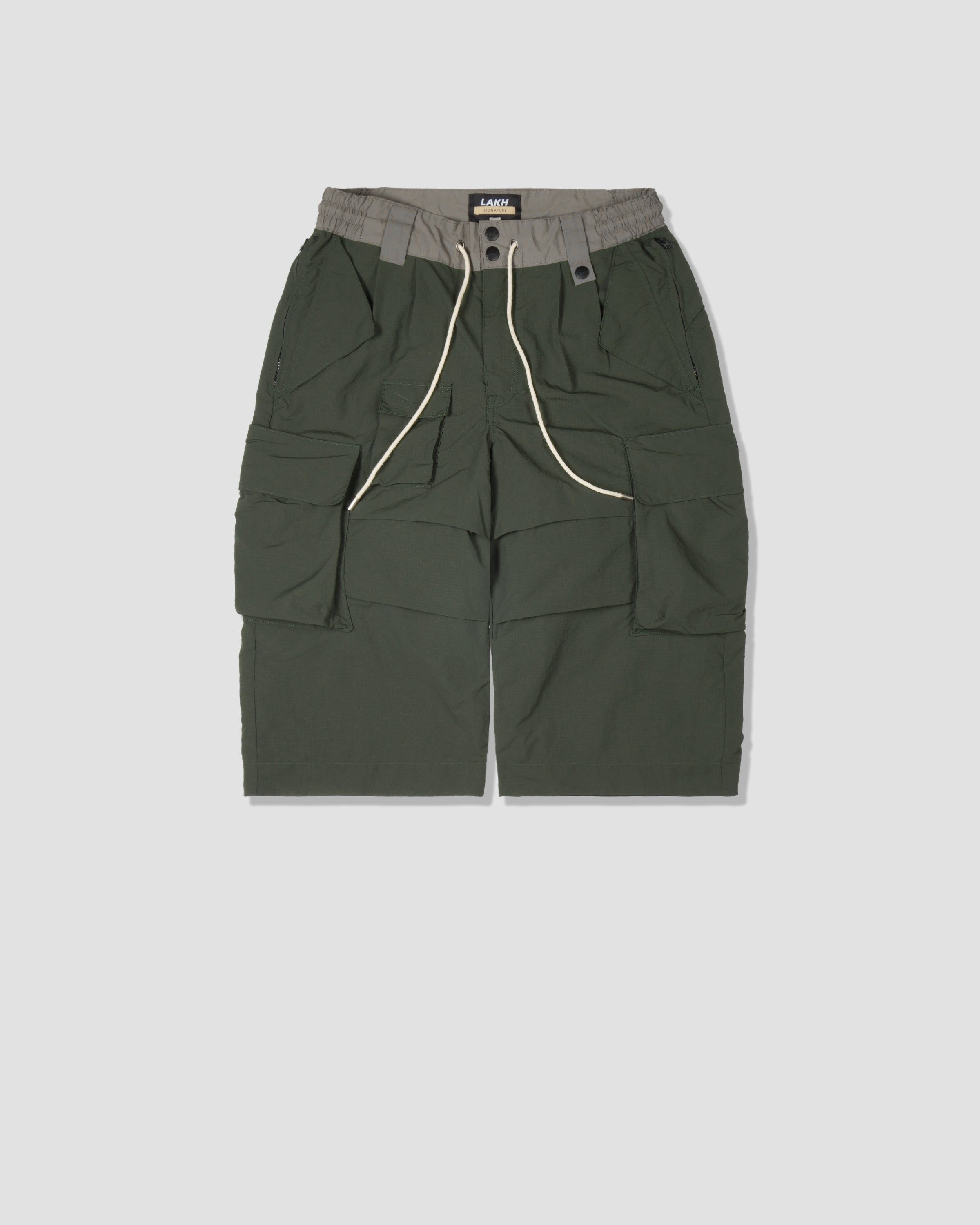 Adjustable Cargo Pants - Army Green