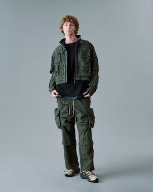 Adjustable Cargo Pants - Black