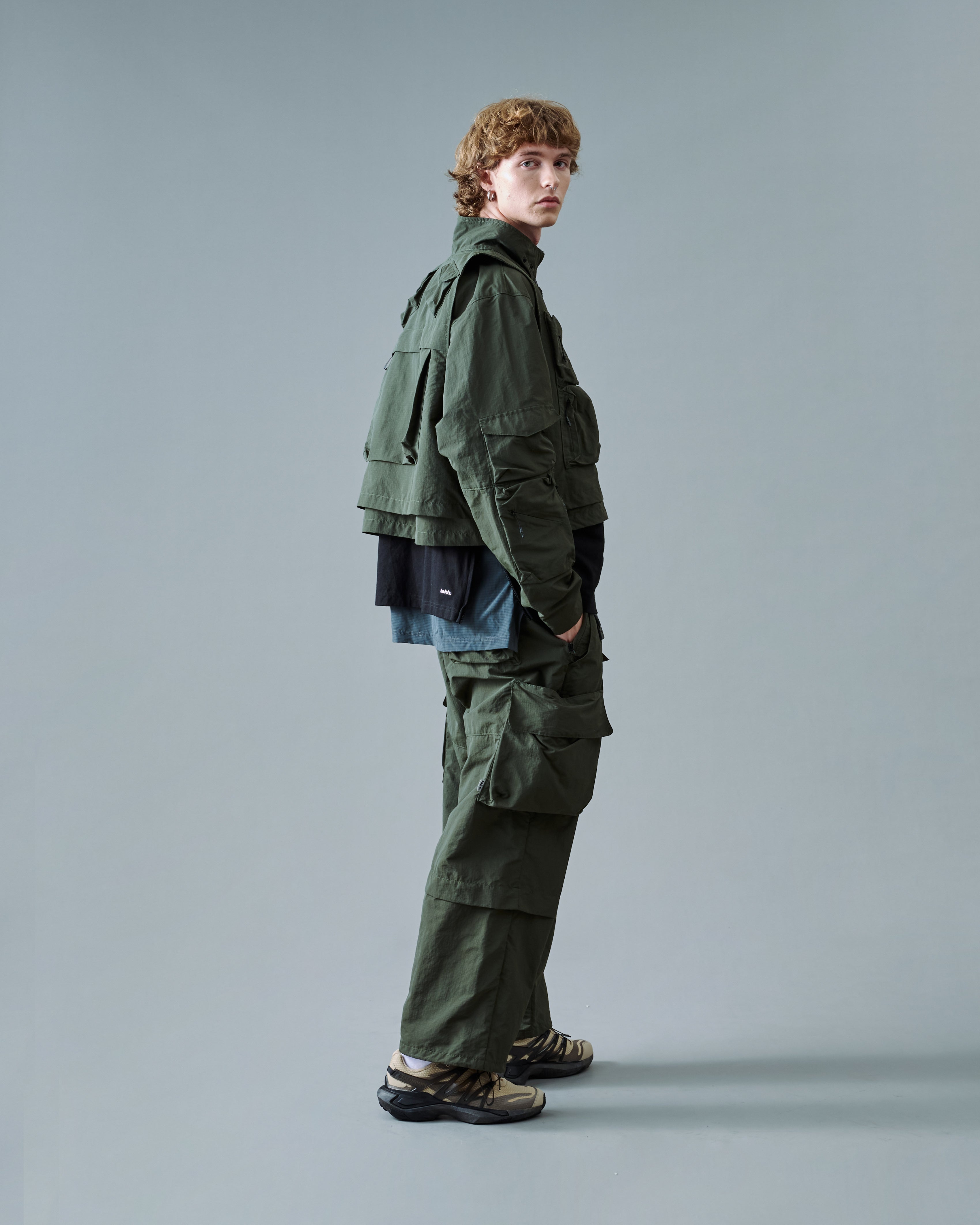 Adjustable Cargo Pants - Army Green