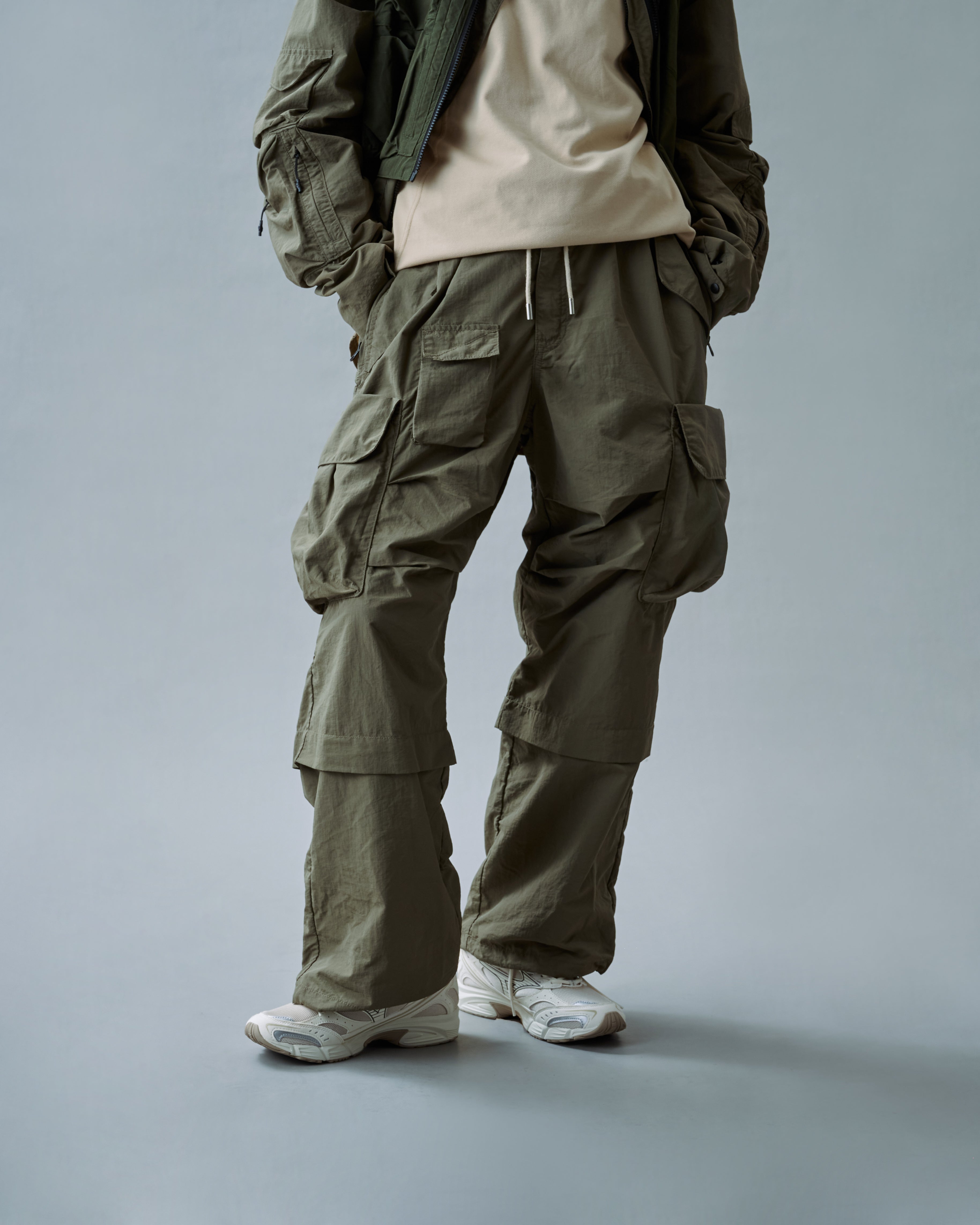 Adjustable Cargo Pants - Ash