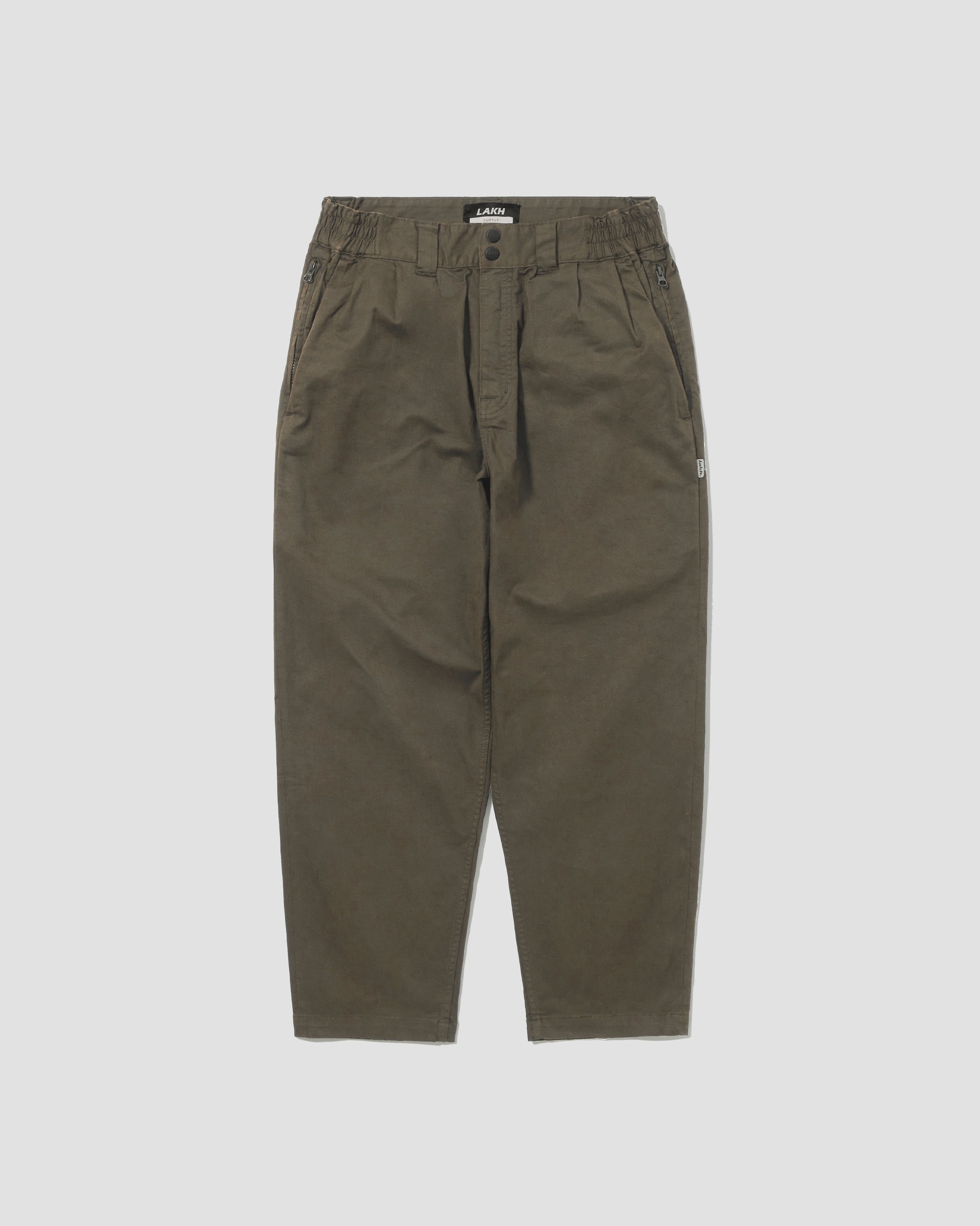 Baggy Tapered Pants - Brown