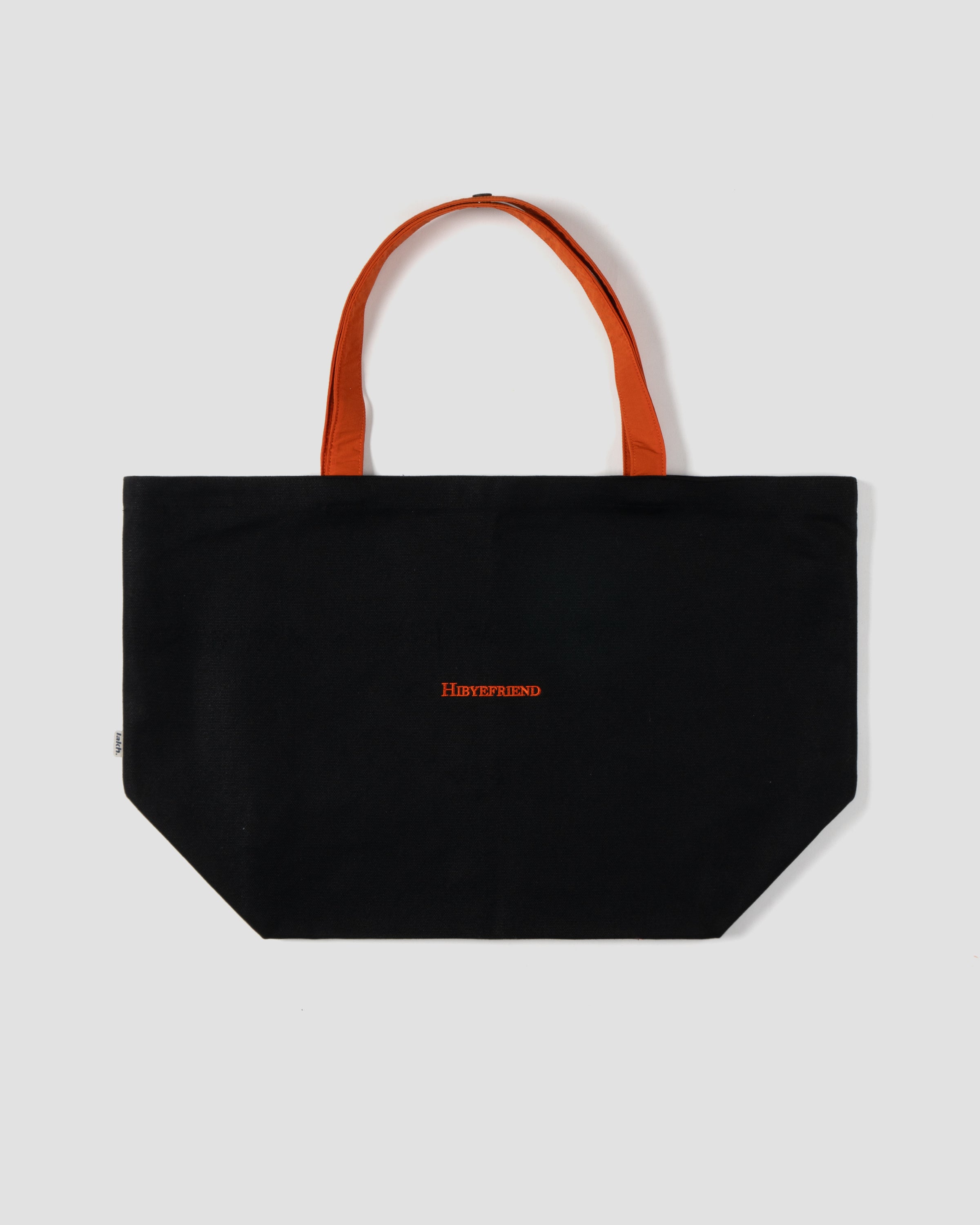 LAKH x HIBYEFRIEND Embroidery Canvas Tote Bag (L) - Black