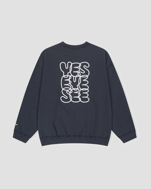 YESEYESEE C-Logo Sweatshirt - Charcoal