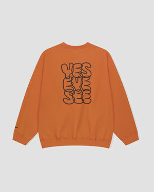 YESEYESEE C-Logo Sweatshirt - Orange