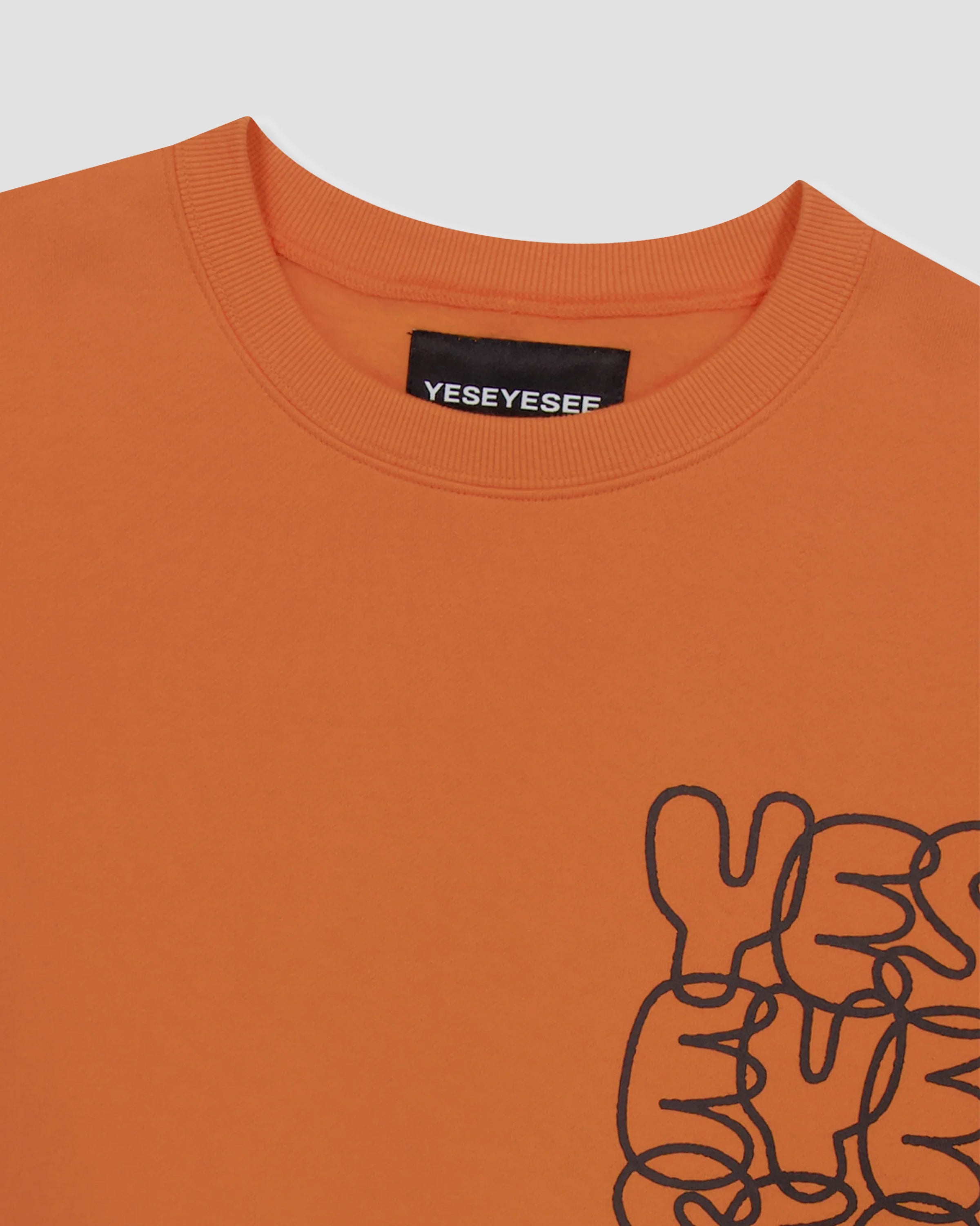 YESEYESEE C-Logo Sweatshirt - Orange