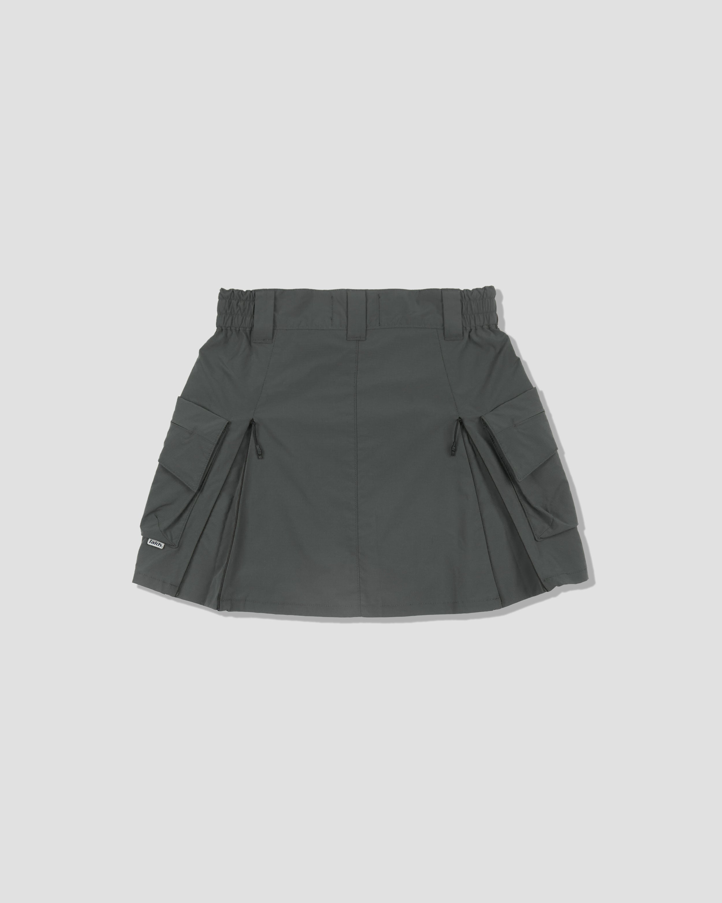 Cargo Mini Skirt - Grey