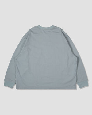 College Logo Pocket L/S Tee - Blue