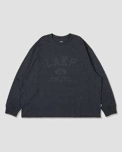 College Logo Pocket L/S Tee - Dark Grey