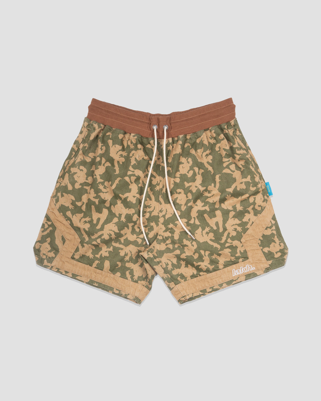 URDU x LAKH Donald Duck Denim Ball Shorts - Green