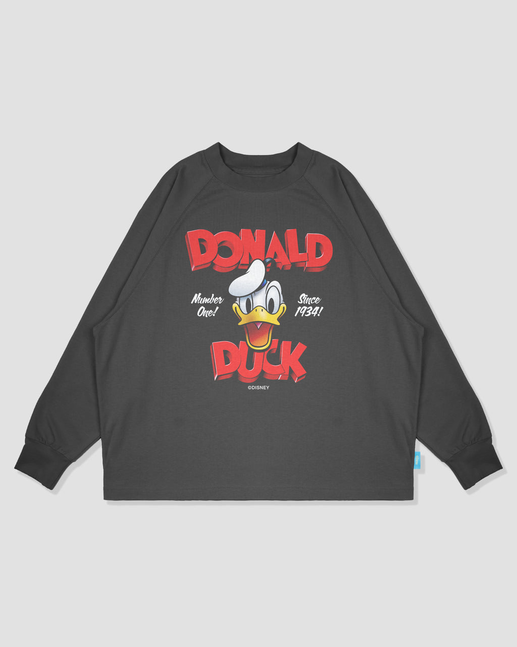 URDU x LAKH Donald Duck L/S Tee - Dark Grey