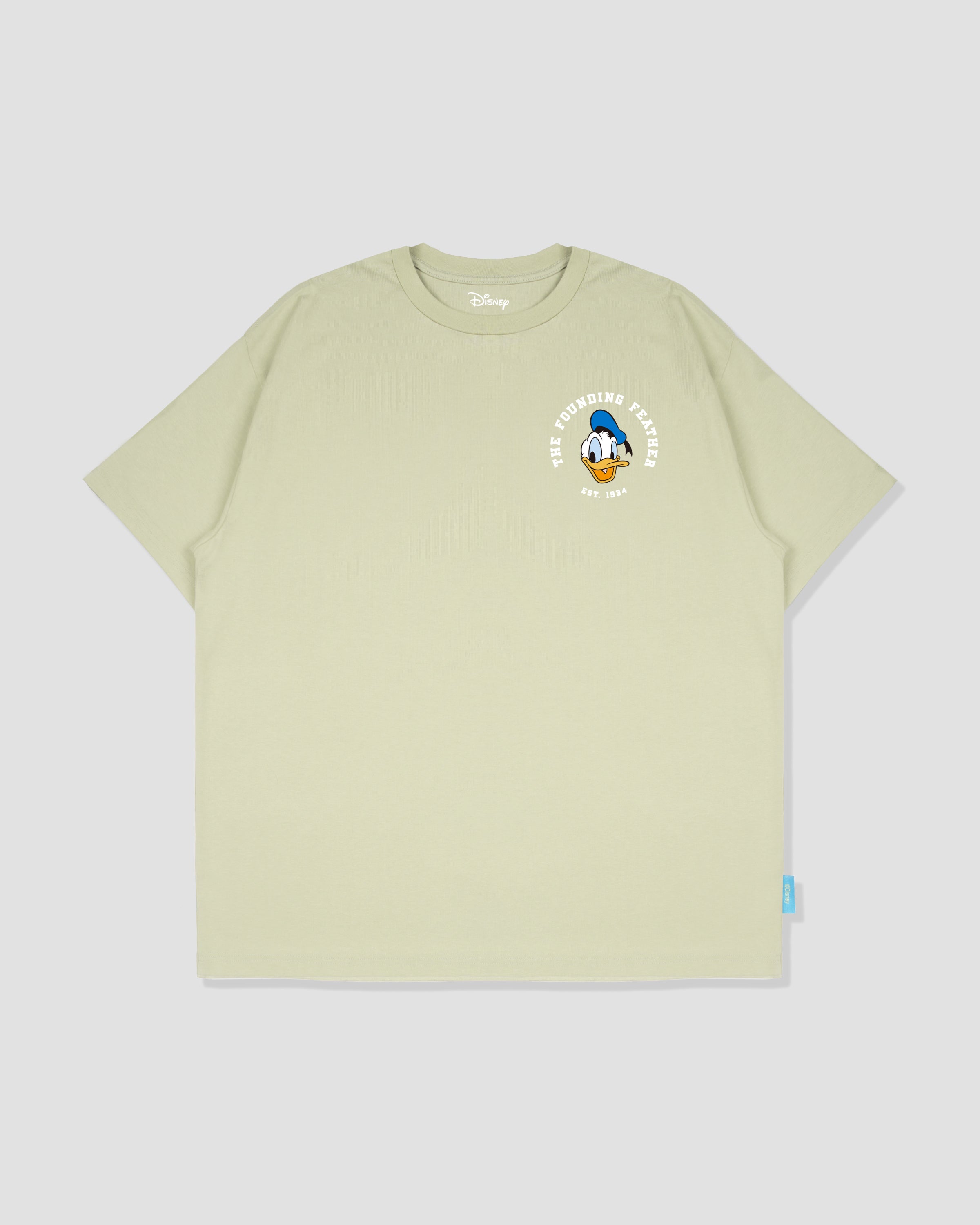 URDU x LAKH Donald Duck Short Tee - Olive