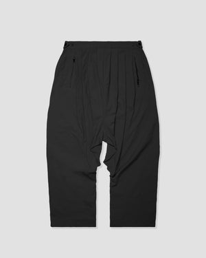 Drop Crotch Loose Pants - Black