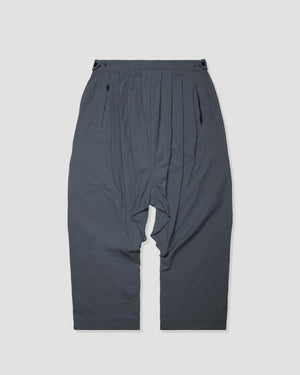 Drop Crotch Loose Pants - Grey