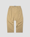 Drop Crotch Loose Pants - Sand