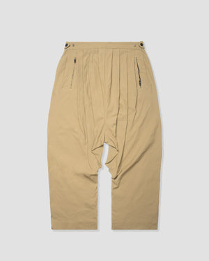 Drop Crotch Loose Pants - Sand