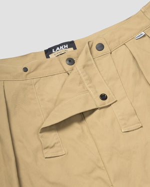 Drop Crotch Loose Pants - Sand