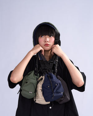 Mini Pockets Shoulder Bag - Green