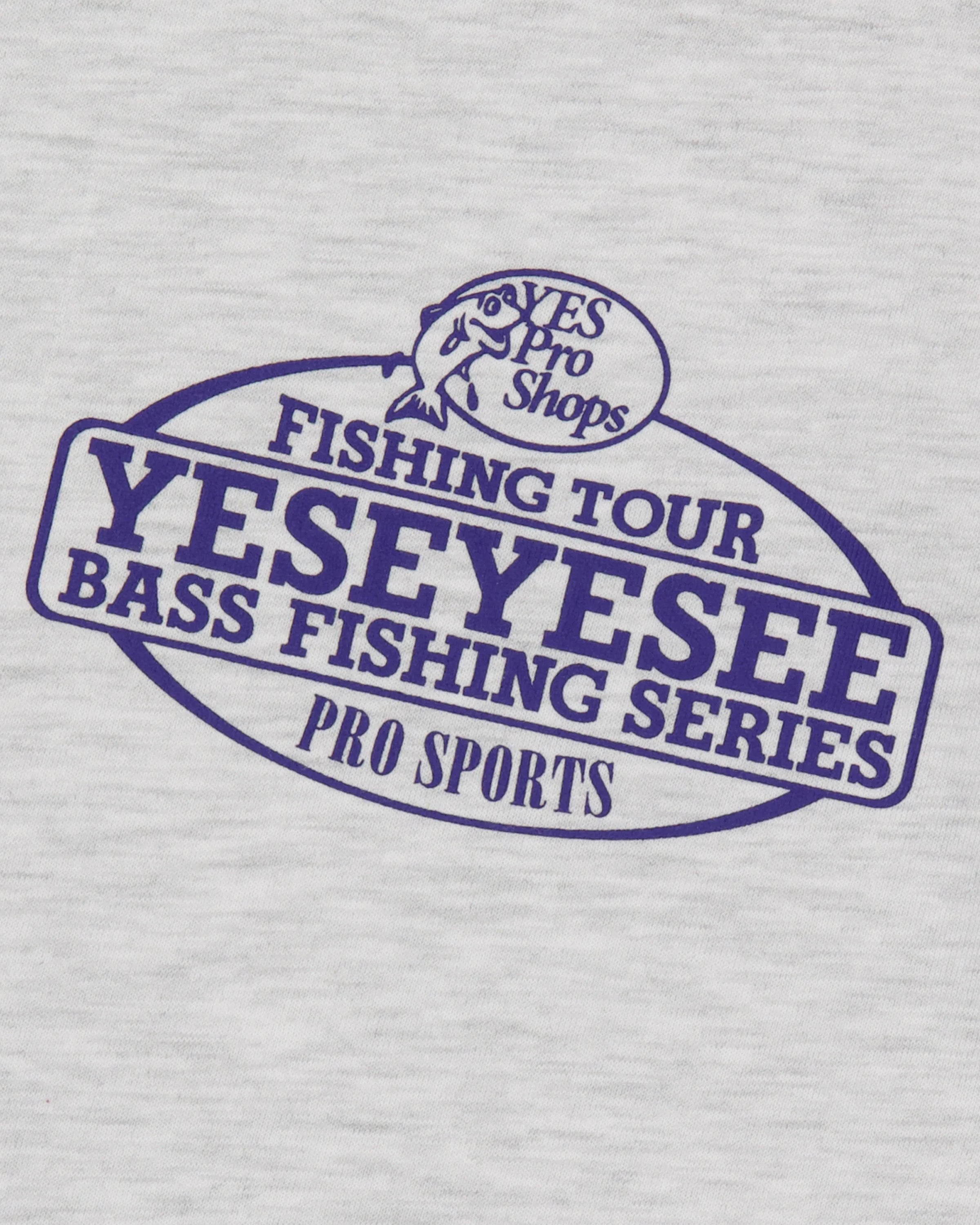 YESEYESEE Fishing Sponsors L/S Tee - Light Grey