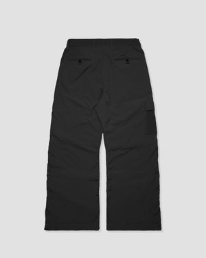 Flared Cargo Pants - Black