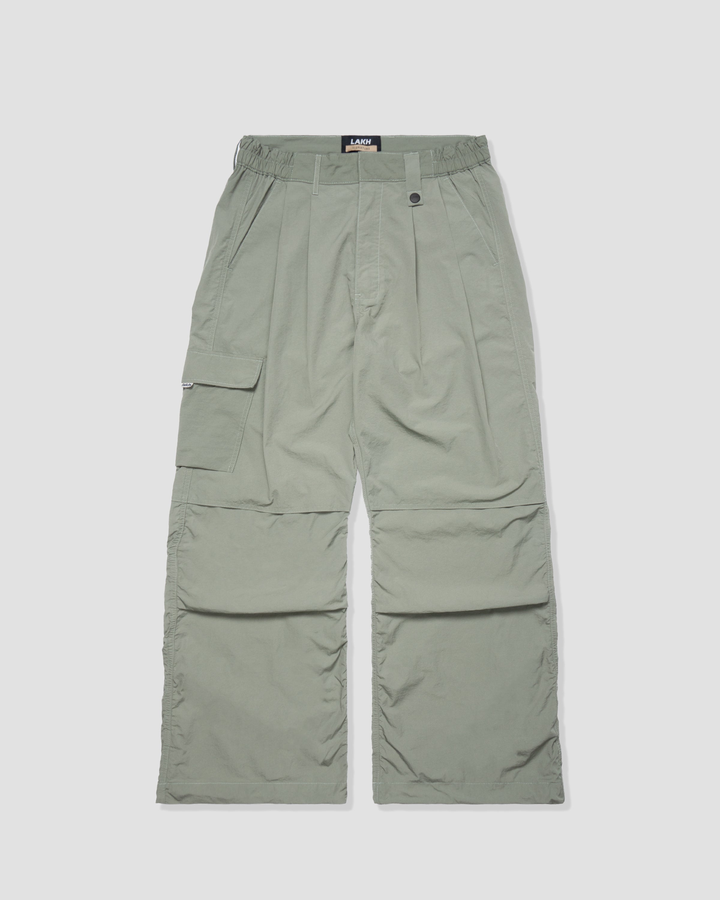 Flared Cargo Pants - Grey