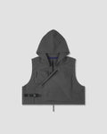 Flip Snap Pocket Vest - Grey