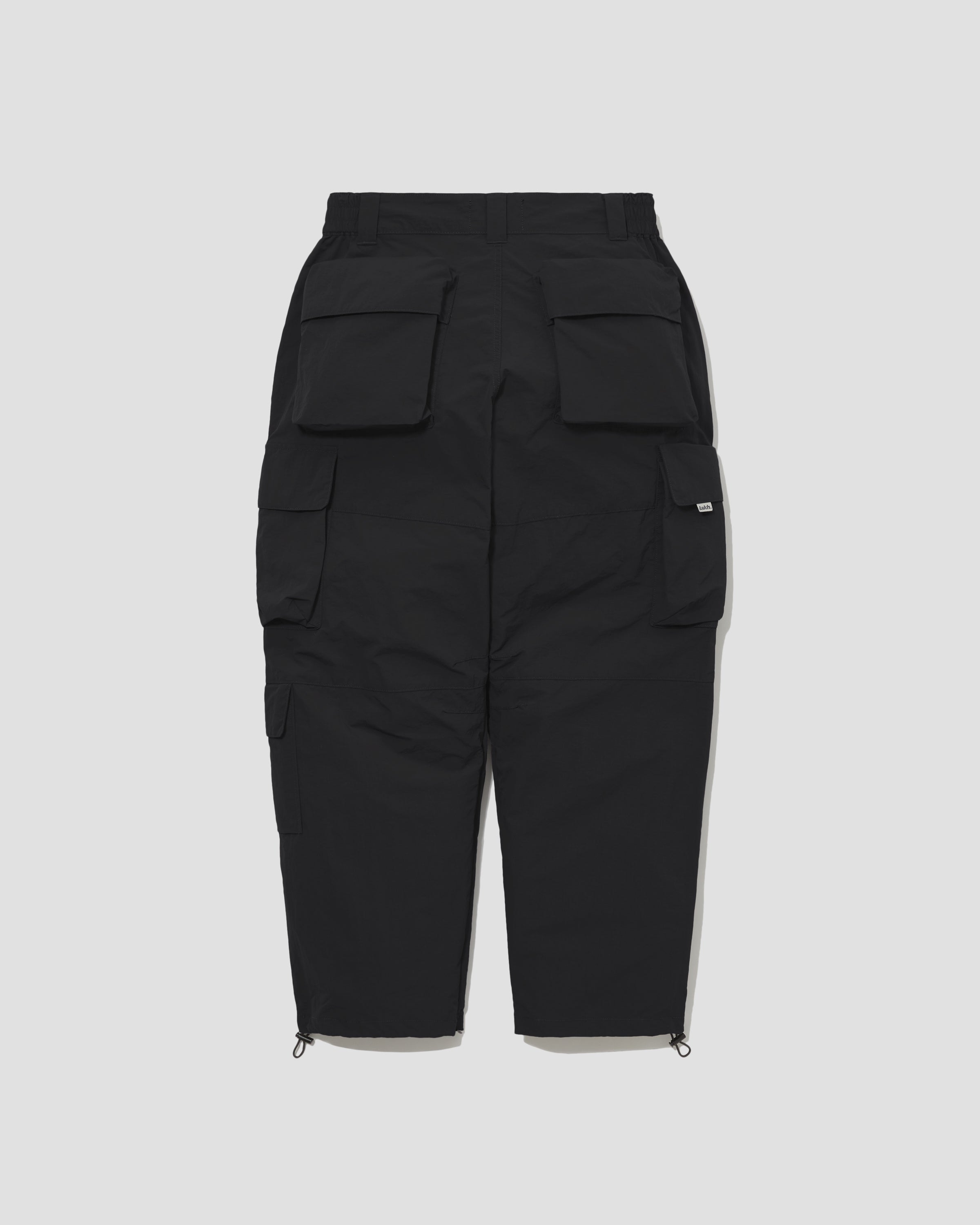 Functional Ten Pockets Cargo Pants - Black