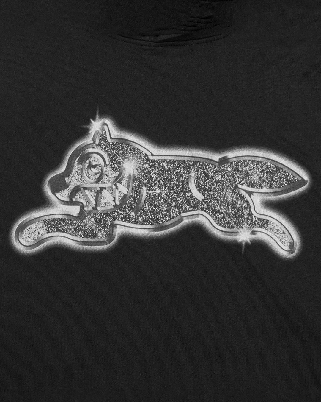 ICECREAM Iced Out Running Dog Hood - Black