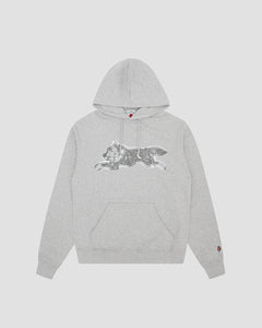 ICECREAM Iced Out Running Dog Hood - Heather Gray