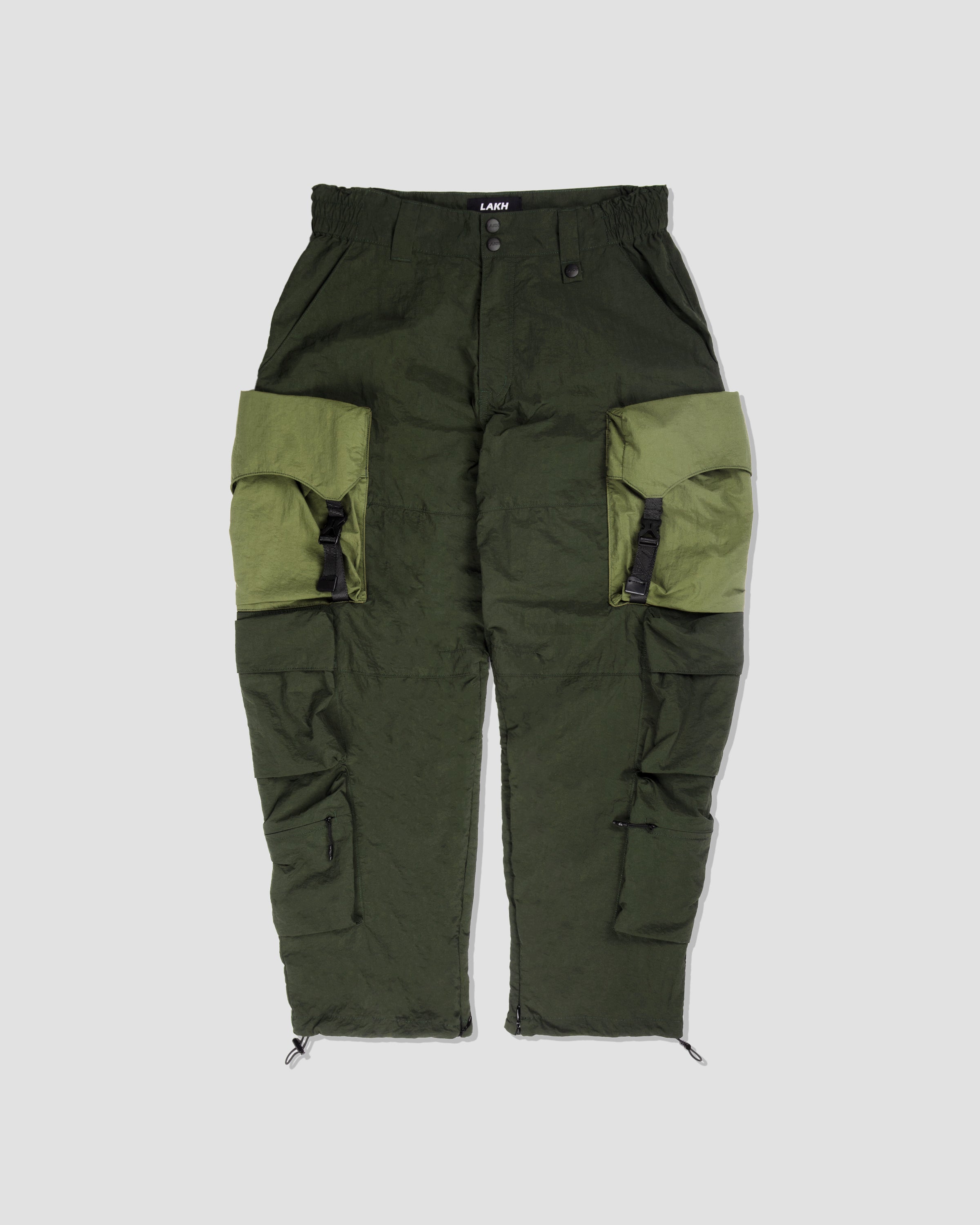 Jenga Ten Pockets Cargo Pants - Army Green/Olive