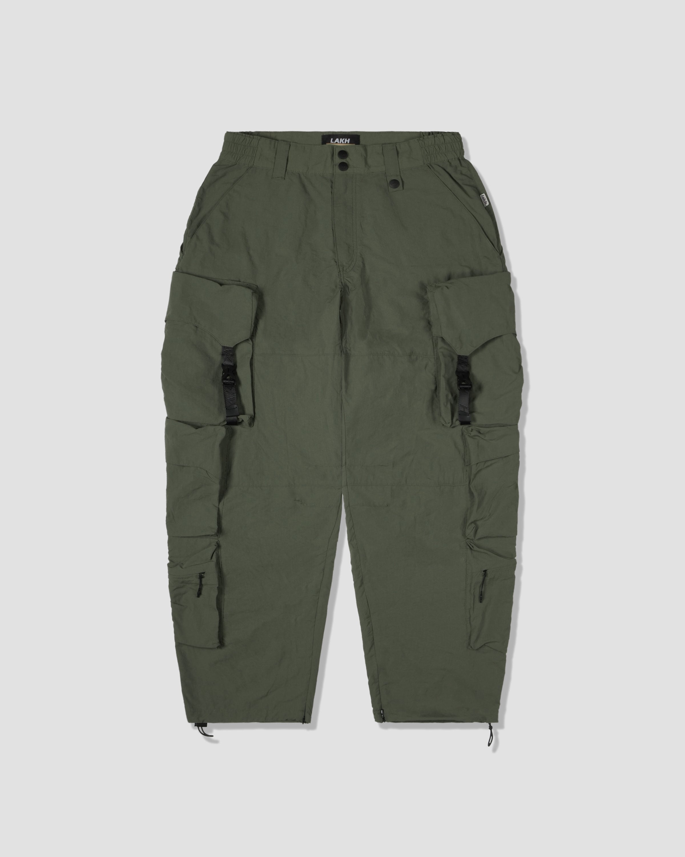 Jenga Ten Pockets Cargo Pants - Army Green