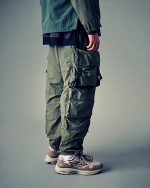 Jenga Ten Pockets Cargo Pants - Army Green