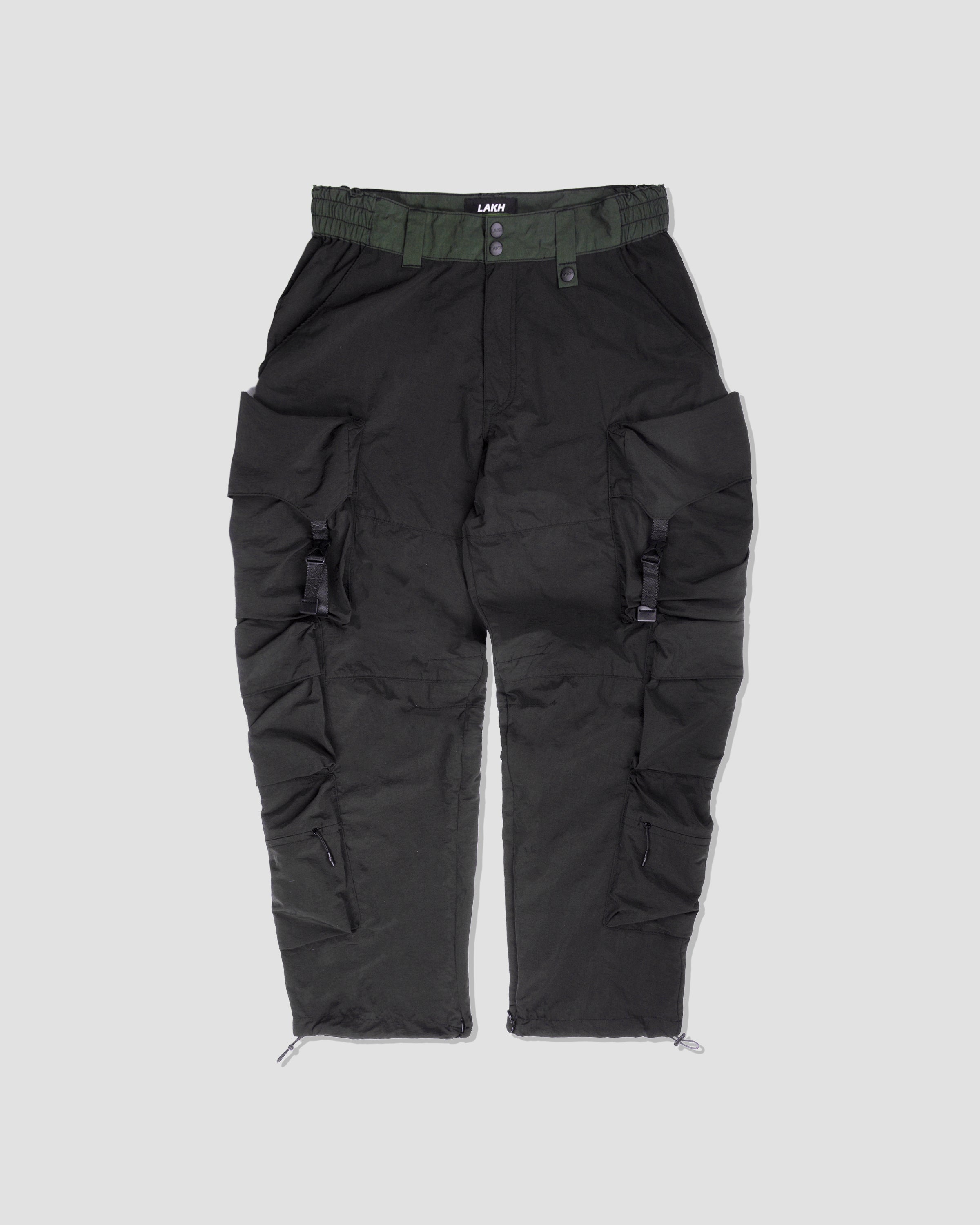 Jenga Ten Pockets Cargo Pants - Black