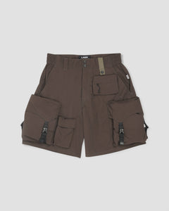 Jenga Ten Pockets Cargo Shorts - Brown