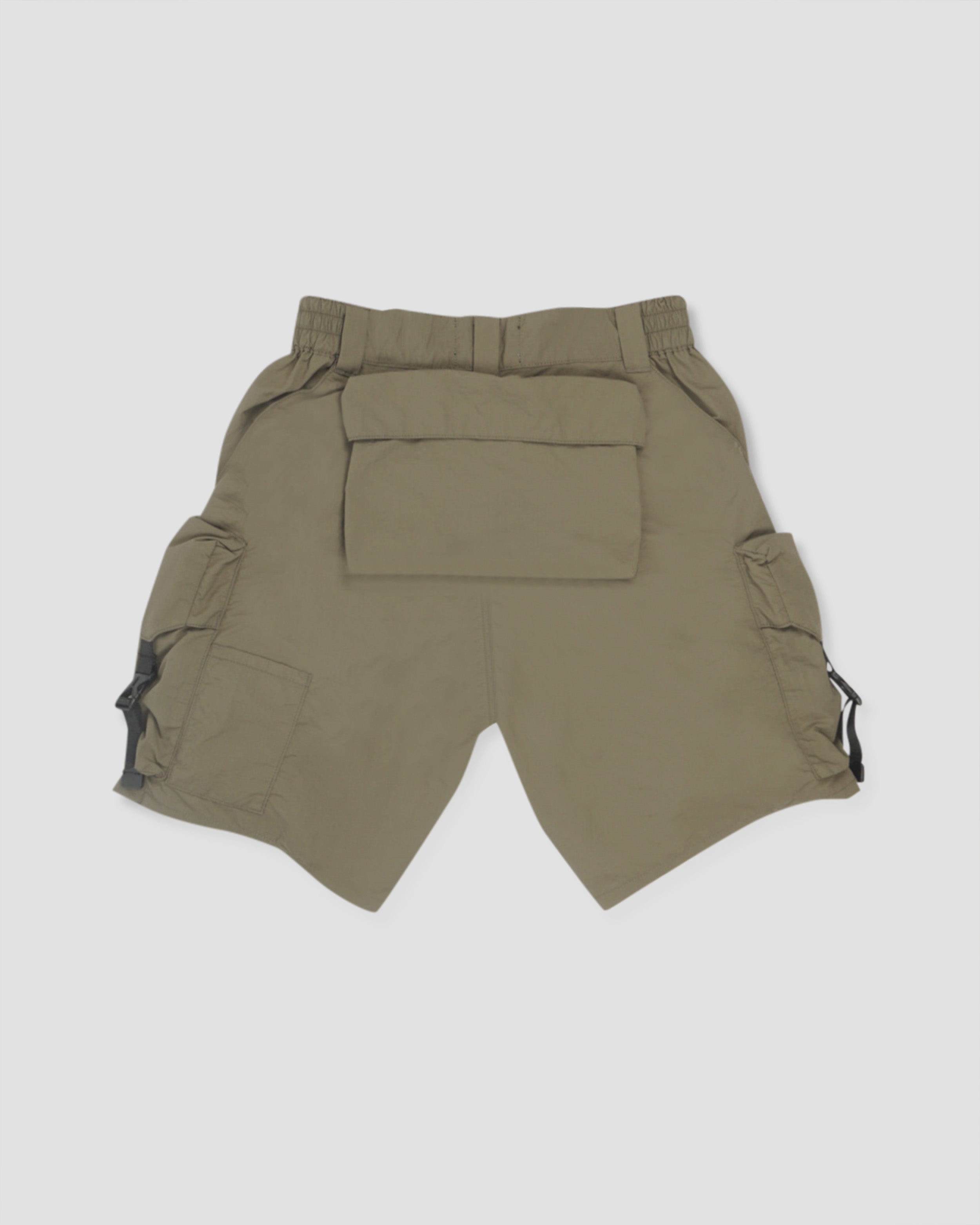 Jenga Ten Pockets Cargo Shorts - Olive