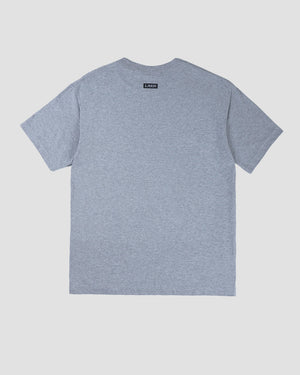 LAKH X  LFYT Box Logo Tee - Grey