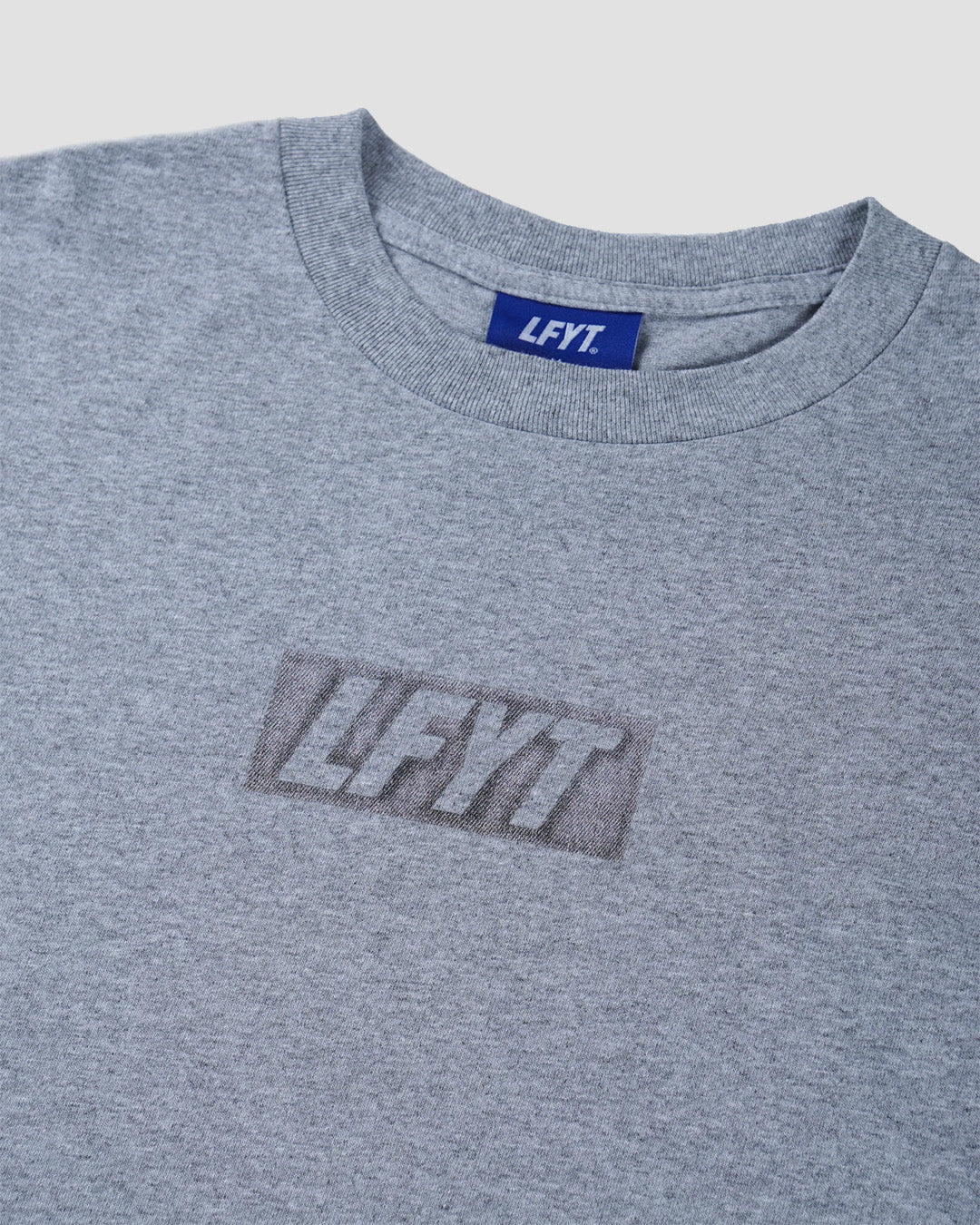 LAKH X  LFYT Box Logo Tee - Grey