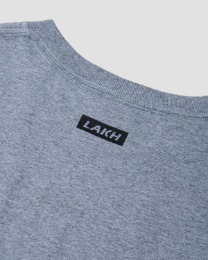 LAKH X  LFYT Box Logo Tee - Grey