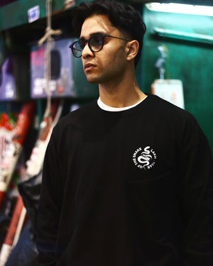 YOTS Pocket L/S Tee - Black