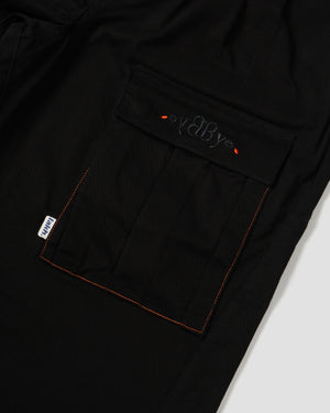 LAKH x HIBYEFRIEND Cargo Bell-Bottomed Pants - Black