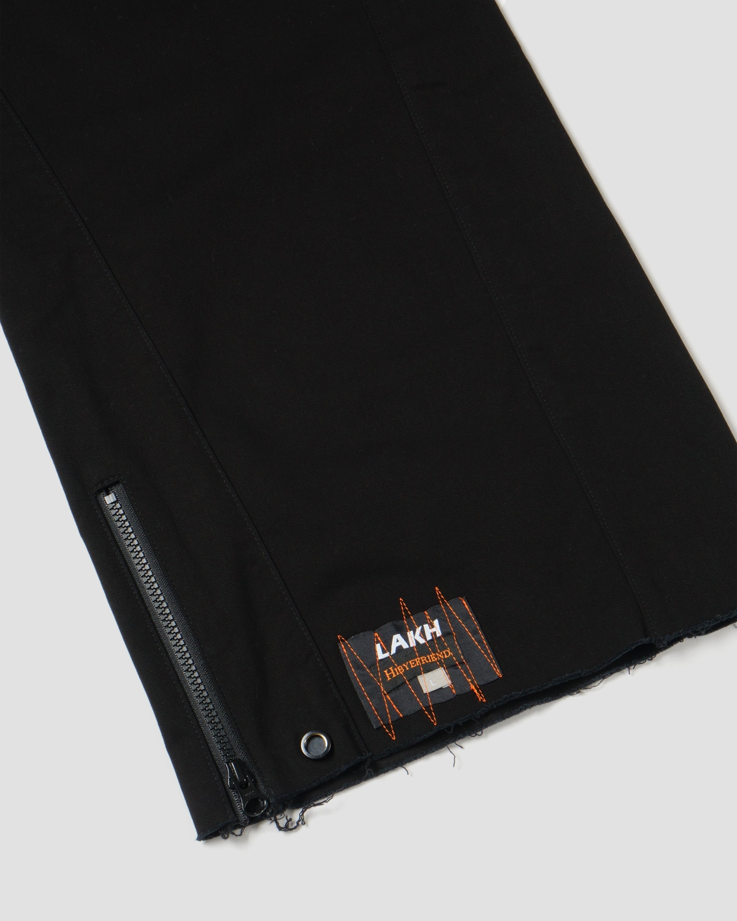 LAKH x HIBYEFRIEND Cargo Bell-Bottomed Pants - Black