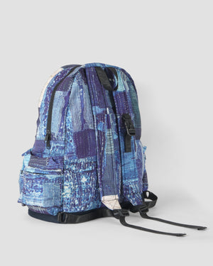 LAKH x KUON Printed Boro Ten Pockets Backpack