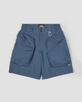 LAKH x KUON Trapezoid Pockets Utility Shorts - Navy