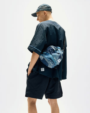 LAKH x KUON Multi Pockets Baseball Shirt - Navy