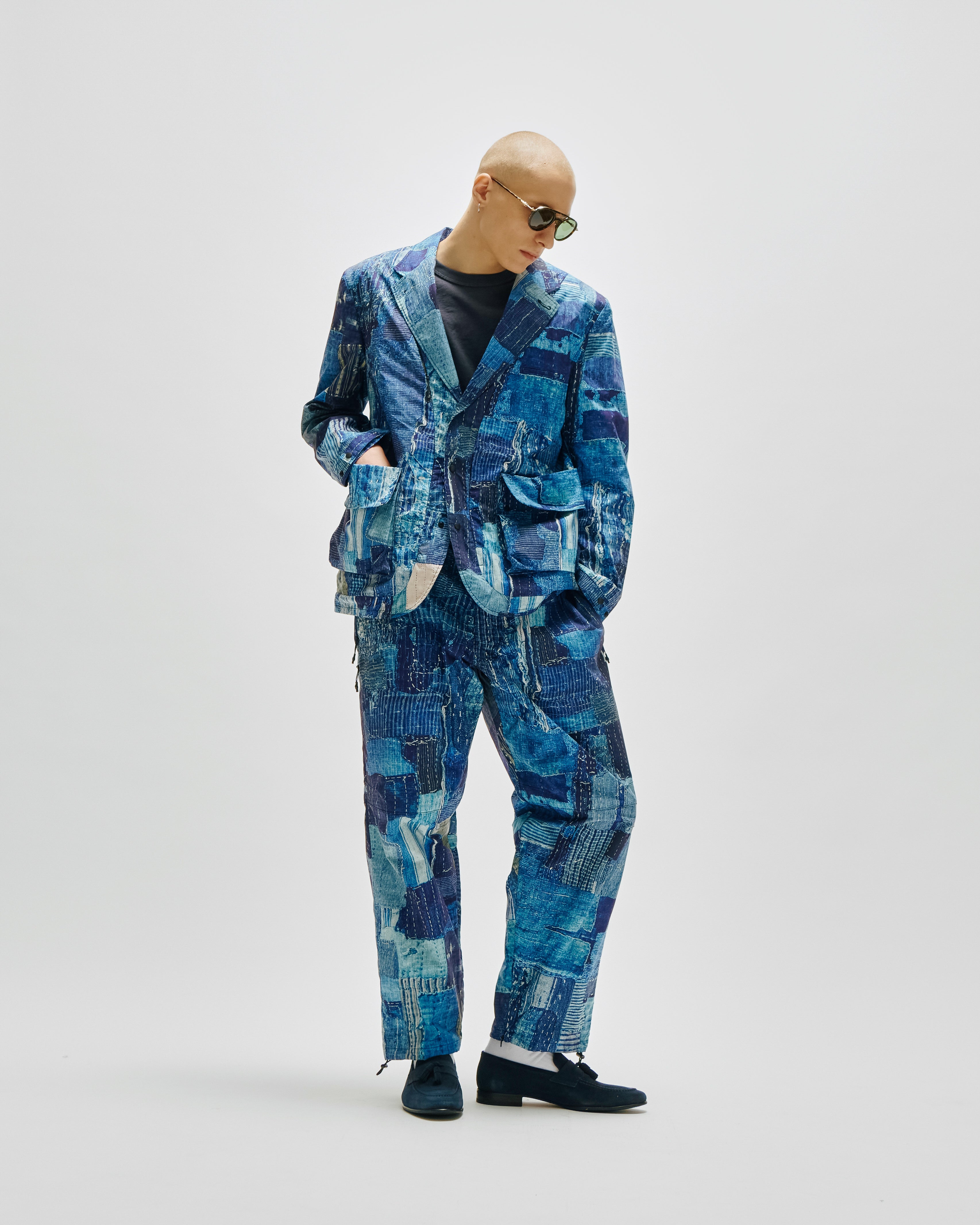 LAKH x KUON Printed Boro Functional Suit Jacket