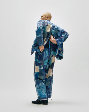 LAKH x KUON Printed Boro Functional Suit Jacket