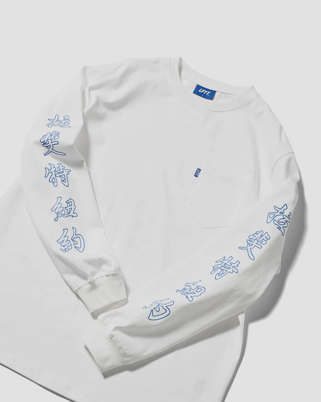 LFYT Wo Dragon Pocket L/S Tee - White